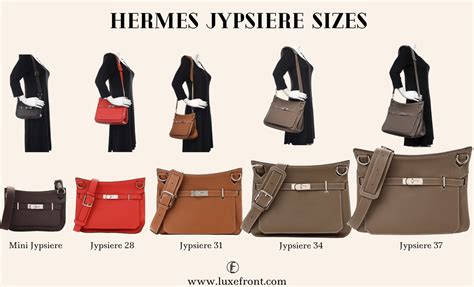 hermes jypsiere size comparison|Hermes jypsiere bag sizes.